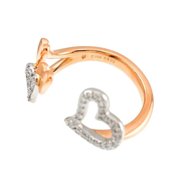 Sirena Azzurro Diamond 0.16ct Ring Pt 18K PG 750 Size6-6.25(US) 90276475 - Picture 8 of 8